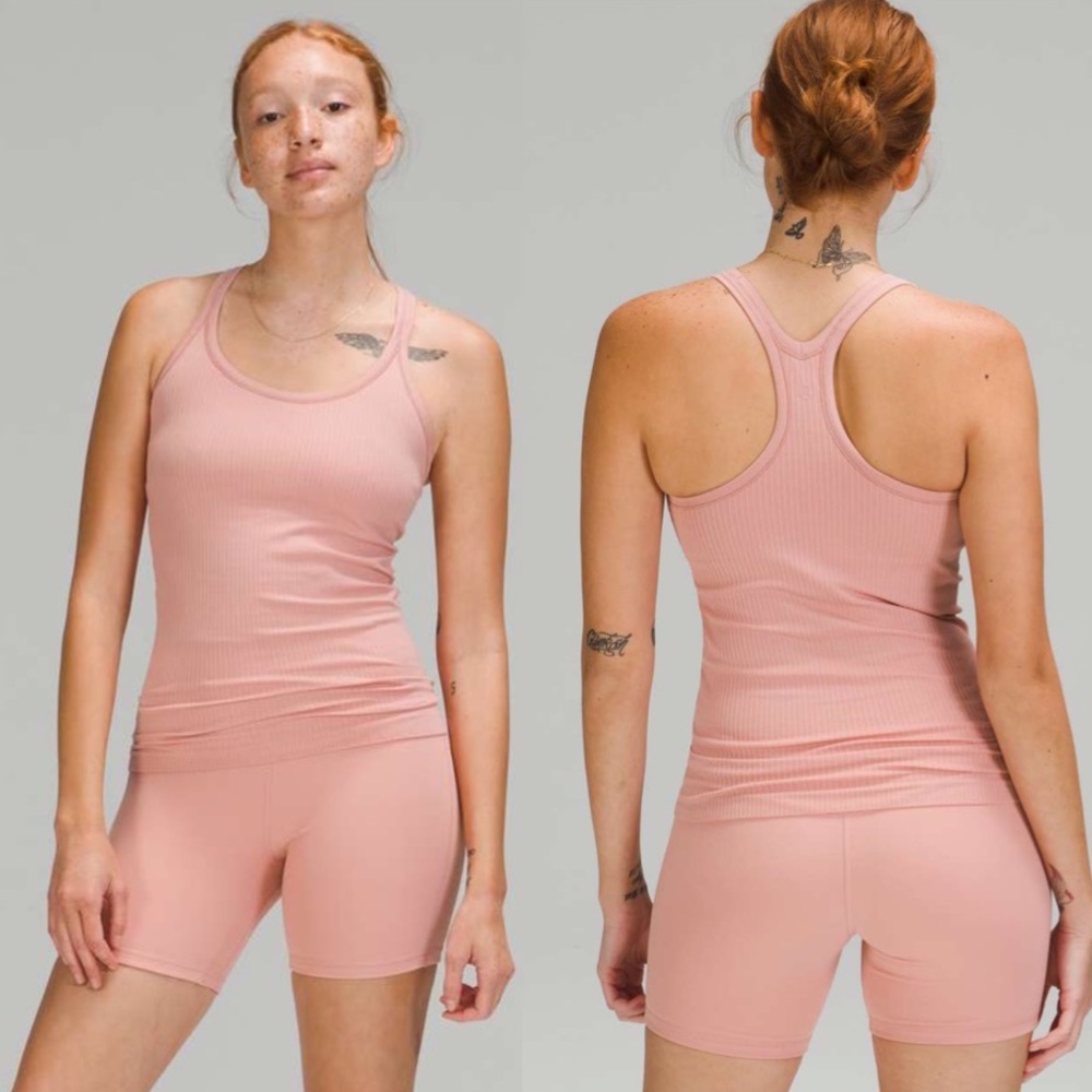 Lululemon Ebb to Street Tank in Pink Puff